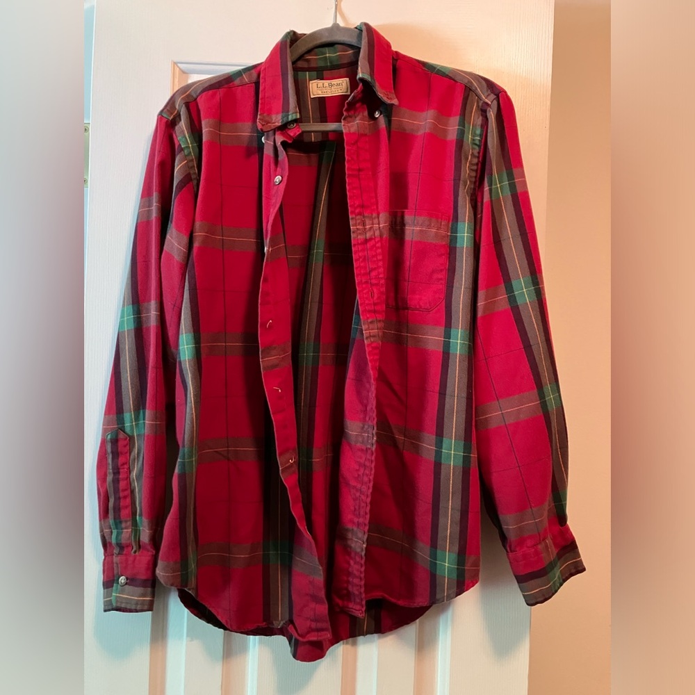 Vintage L.L. Bean Plaid Flannel Shirt